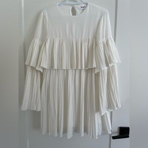 Missguided white pleated dress